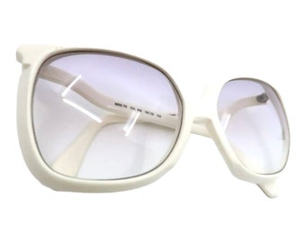 Vintage 1980’s Silhouette White Sunglasses, Mod 70 1980 main image 4