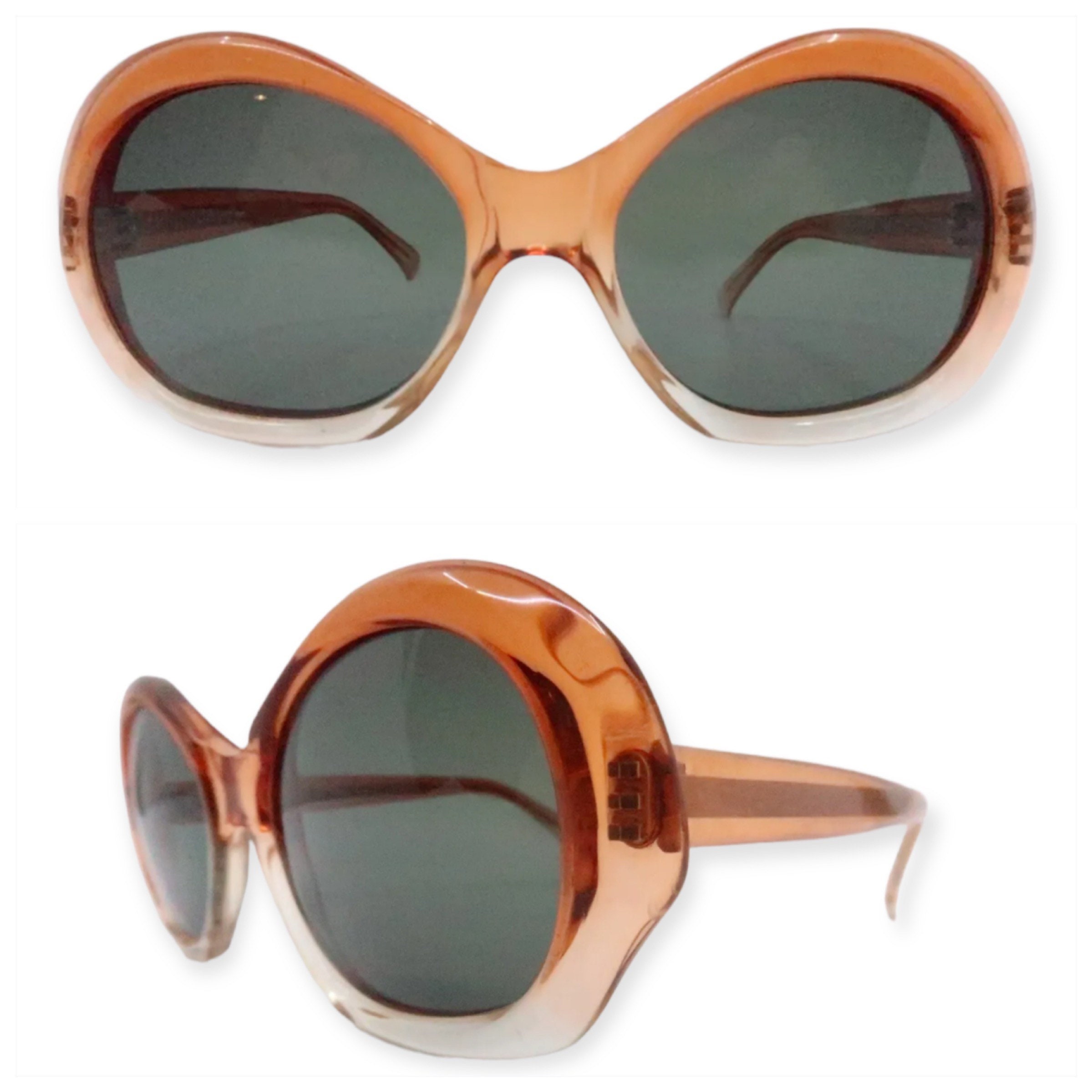 Vintage 1960s Sunglasses by LUXIA Paris Mod Catary Made in 