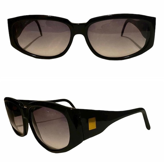 Vintage Ultra France Lido Sunglasses‎ in Black, 1980’s Vintage Sunglasses Vintage Sunglasses 1980s Frames Made in Taiwan Nylon Frame  main image 2