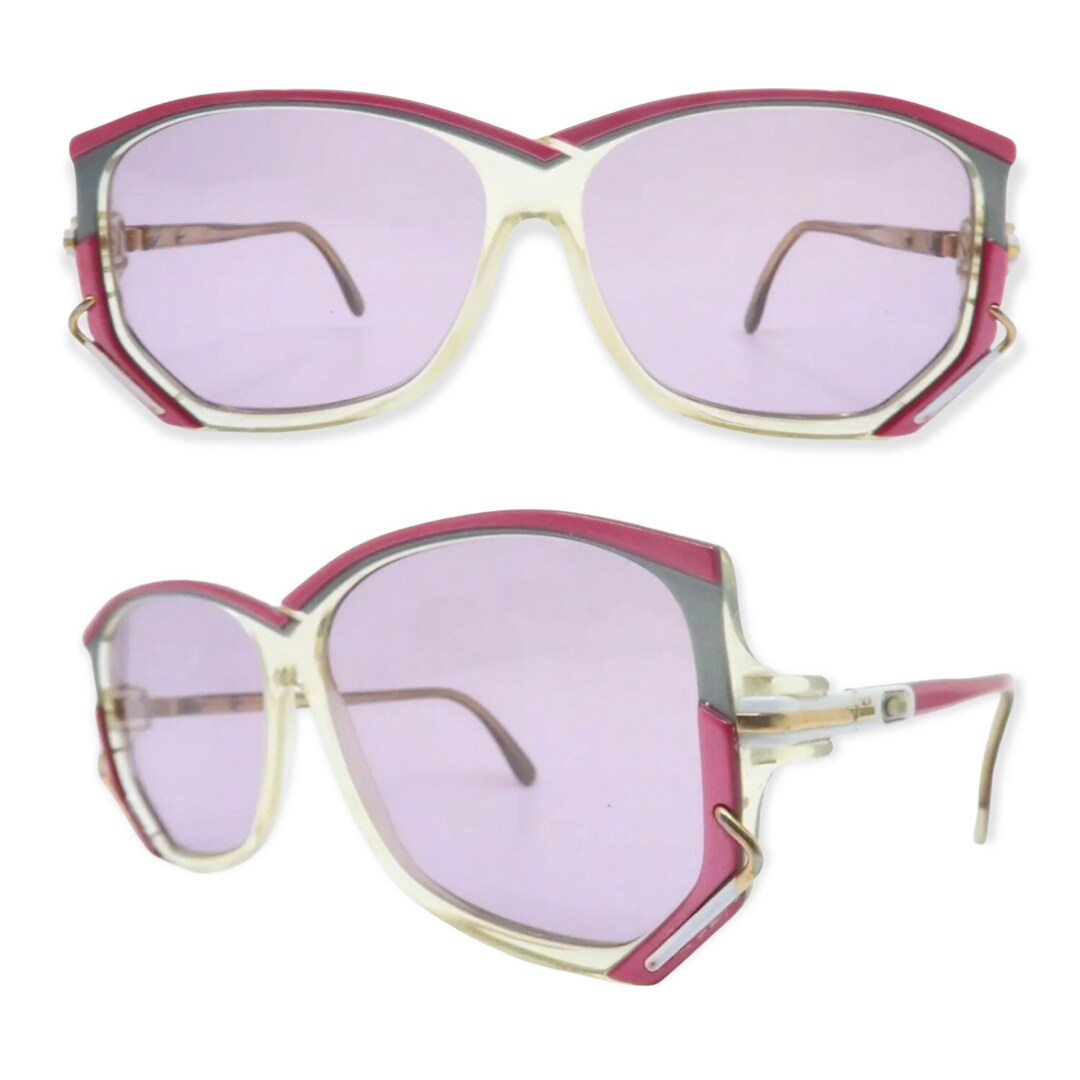 1980’s Cazal Sunglasses  in Blue & Pink, Unisex, Made in Germany Vintage 1980 main image 3