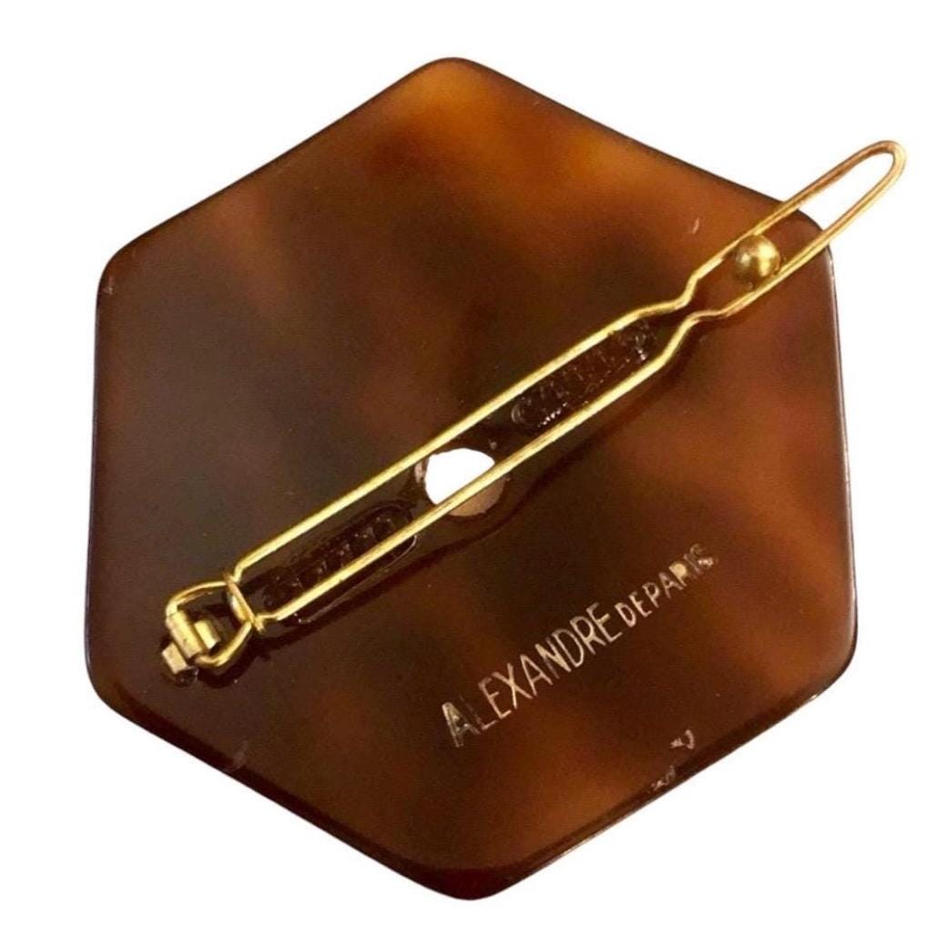 Alexandre De Paris Vintage Barrette in a Large Angular Shape  display picture 2