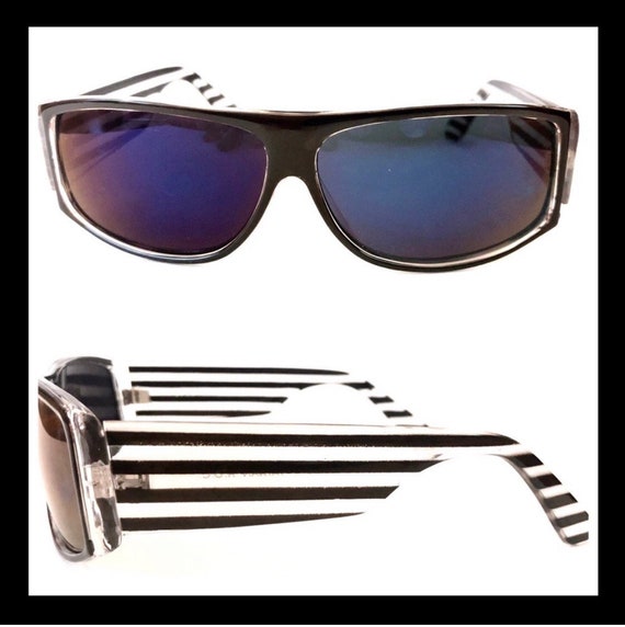 Sunglasses Vintage 1980’s Cool-Ray Black Striped S