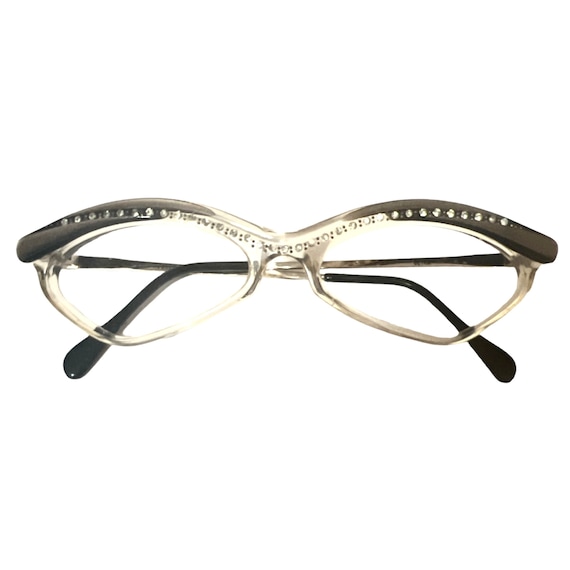 Vintage Ultra Rhinestone Cateye Glasses, Model Bi… - image 1