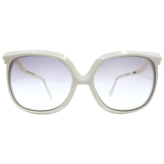 Vintage 1980’s Silhouette White Sunglasses, Mod 70 1980 main image 3