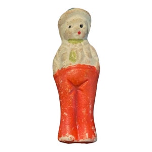 1930’s Porcelain Bisque Figurine Little Boy, Porcelain Little Boy Figurine