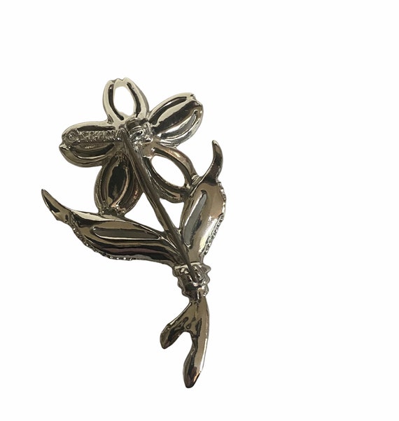 1950’s Silver Flower Brooch by Sarah Coventry, MC… - image 2