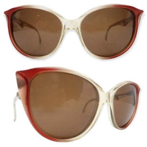 Óculos de sol com asas Pierre Cardin dos anos 1970, Mod 60810 21007