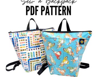 Backpack Sewing Pattern PDF - Digital Download