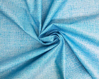 LAMINATED Cotton » Turquoise Fabric » Turquoise Pattern Fabric | Oil Cloth By The 1/2 Yard |  Yardage | Eco-Friendly Fabric