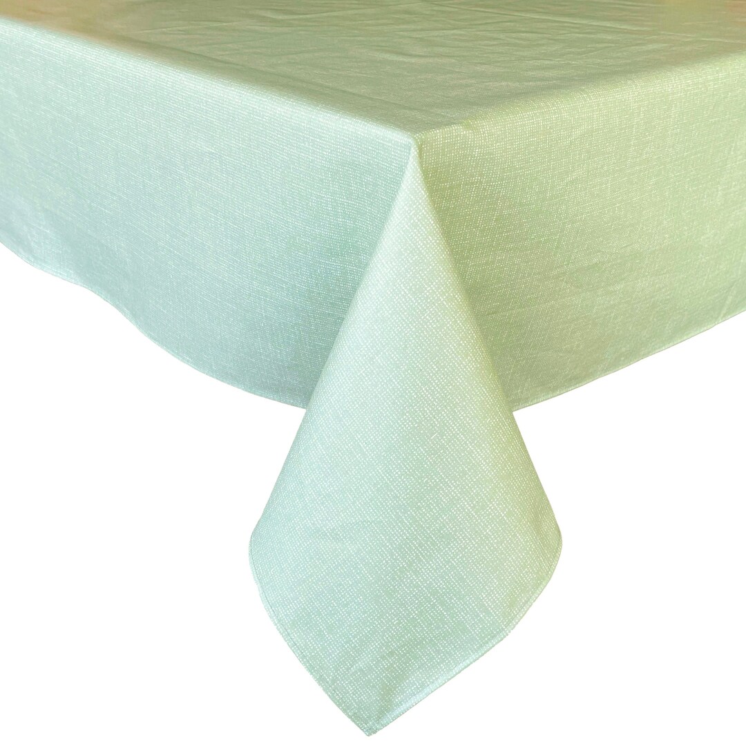 Light Green Tablecloth Waterproof Tablecloth Oil Cloth Tablecloth