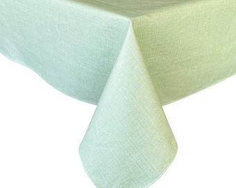 Light Green Tablecloth »  Waterproof Tablecloth | Oil Cloth Tablecloth | Rectangle Tablecloth | Square Tablecloth | Round Tablecloth