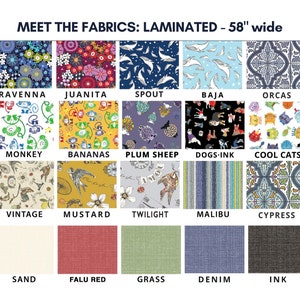 LAMINATED Cotton » Cat Print Fabric » Cute Cat Fabric | Oil Cloth By The 1/2 Yard | Yardage | Eco-Friendly Fabric image 10