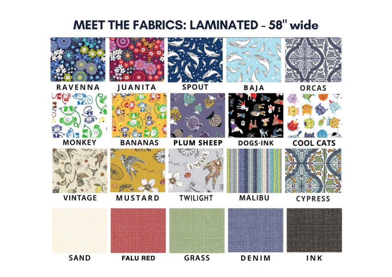 LAMINATED Cotton » Cat Print Fabric » Cute Cat Fabric | Oil Cloth By The 1/2 Yard | Yardage | Eco-Friendly Fabric image 10