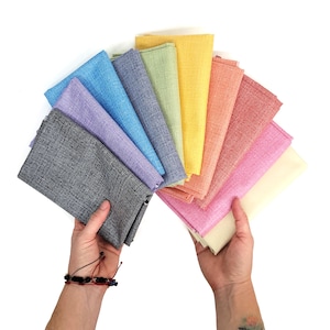 LAMINATED Cotton » Solids | Oil Cloth By The 1/2 Yard | Yardage | Eco-Friendly Fabric | Blue, White, Green, Purple, Grey, Red, Black, Yellow
