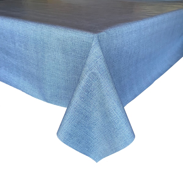 Denim Blue Tablecloth  »  Waterproof Tablecloth | Oilcloth Tablecloth | Rectangle Tablecloth | Square Tablecloth | Round Tablecloth