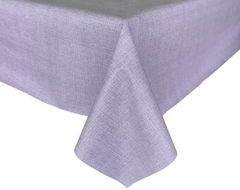 Lilac Purple Tablecloth »  Waterproof Tablecloth | Oilcloth Tablecloth | Rectangle Tablecloth | Square Tablecloth | Round Tablecloth