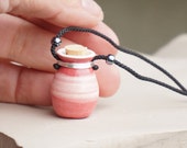 Aromatherapie-Halskette, Ton Anhänger ätherische Öle, Duft-Kette für ätherisches Öl, Aromatherapie Diffusor Schmuck, Aromatherapie-Anhänger