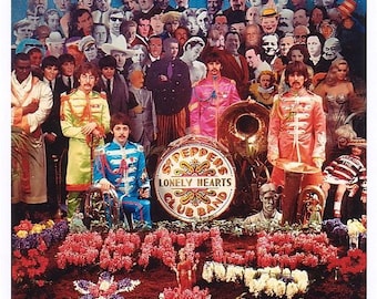 ビートルズ - サージェント・ペパーズ ポスター (24x24) - Etsy 日本
