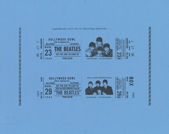 La ilustración Original de Beatles el Beatles 'Hollywood Bowl' LP