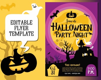 Halloween Party Template Poster/Flyer