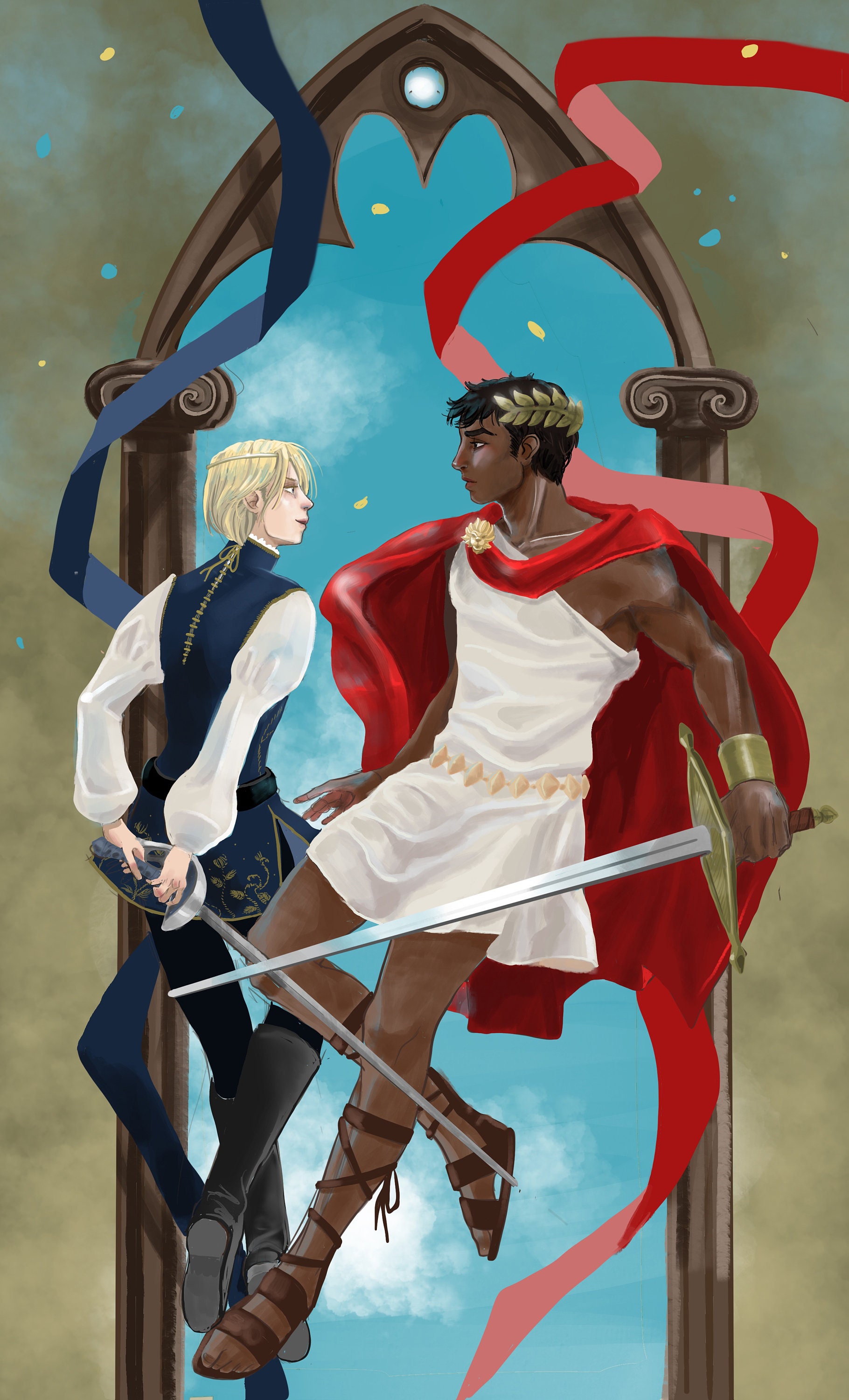 Captive Prince - Laurent and Damen - Digital Print - Captive Prince Fan Art - Lamen