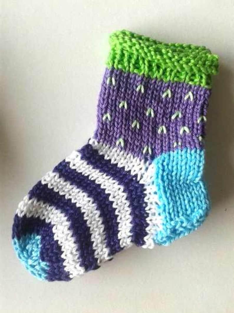 Baby KNITTING PATTERN Baby socks 4 sizes Etsy