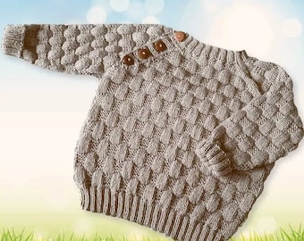 Jumper, Knitting Pattern, Baby sweater, 2 Sizes