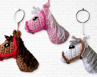 Pendant, Keychain Crochet Horse, Car Key Pendant, Keychain Charm PATTERN