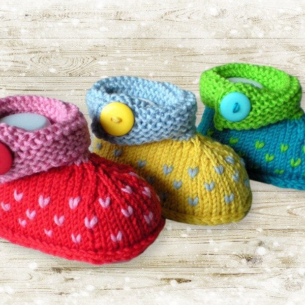 Babyschuhe Strickanleitung, Babyschuhe stricken, gestrickte Babyschuhe,