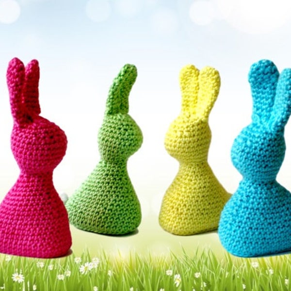 Crochet Tutorial rabbits Deko figures, easter bunnie, easter decoration