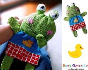 Baby Comforter Frog- Knitting pattern