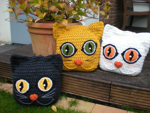 Patron de crochet de gato almohada Etsy Mexico