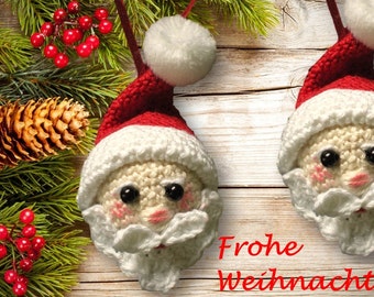 Amigurumi Santa Claus Crochet Pattern – Christmas Ornament (PDF Pattern)