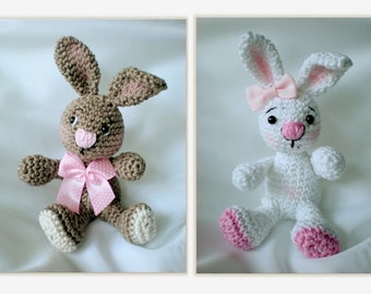 Bunny Amigurumi Pattern, Easter Rabbit Crochet Pattern