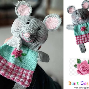 Baby Comforter mouse- Knitting pattern