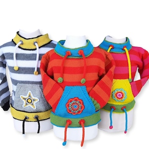 Knitting Pattern, Jumper, Sweater, Wild Animals - Lion- 2 Sizes