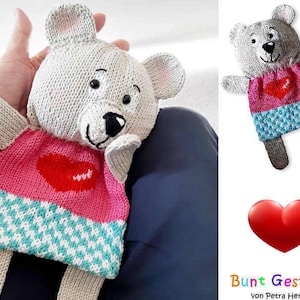Baby Comforter Bear - Knitting pattern