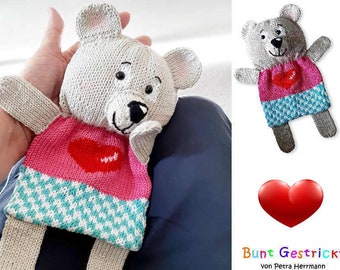 Baby Comforter Bear - Knitting pattern