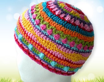 Hat Cap Crochet Pattern 2 sizes Baby Toddler