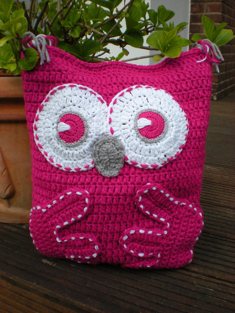 Owl Pillow Cushion Crochet Pattern image 2