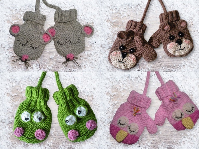 Knitting Tutorial Baby and Toddler gloves Pattern Etsy