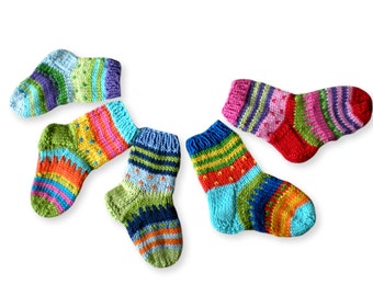 Baby KNITTING PATTERN Baby socks 3 sizes