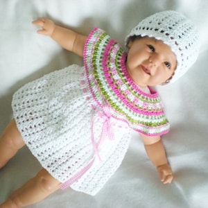 Vestido Bebe Tejido A Ganchillo