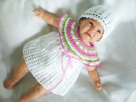 Free crochet doll dress patterns online sales