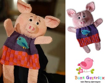 Baby Comforter Pig- Knitting pattern