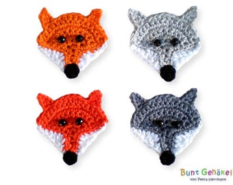 Fox Applique - PDF Crochet Pattern