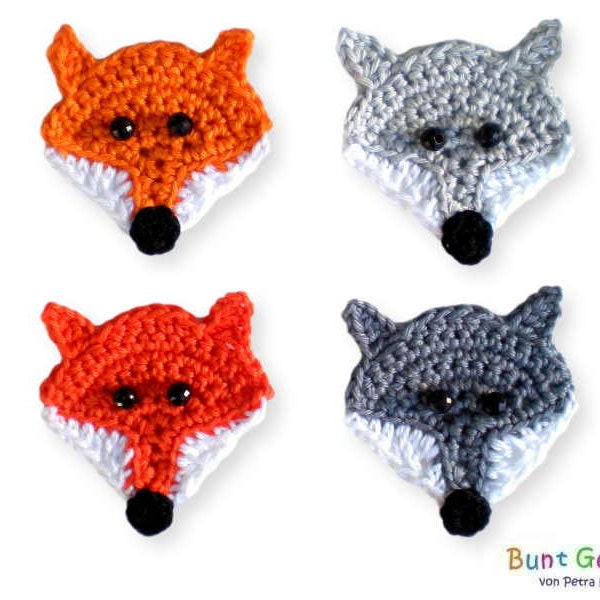 Fox Applique - PDF Crochet Pattern