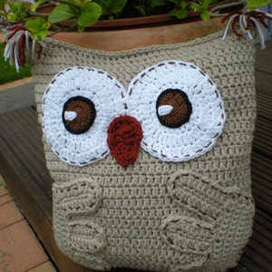 Owl Pillow Cushion Crochet Pattern image 3