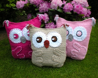 Owl Pillow Cushion Crochet Pattern