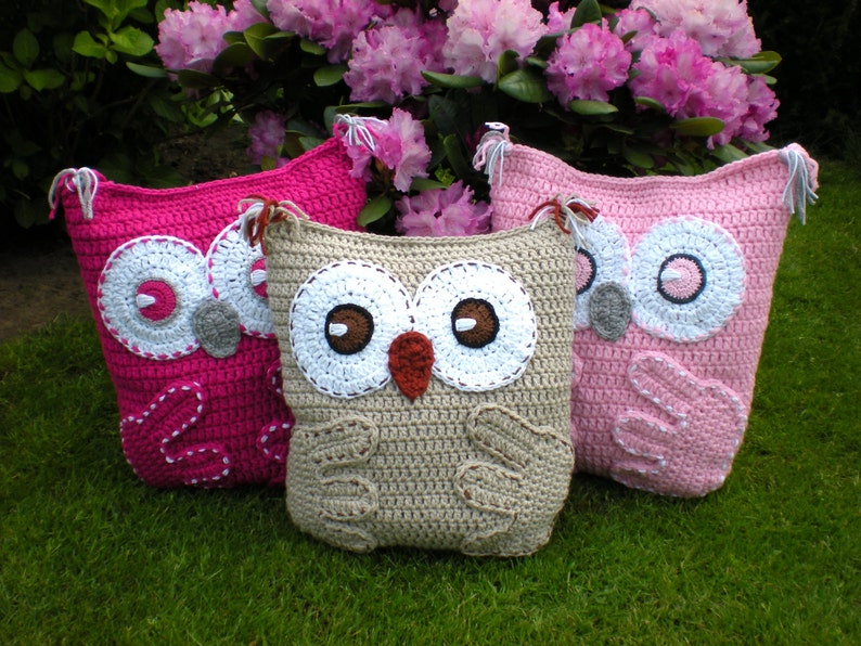 Owl Pillow Cushion Crochet Pattern image 1
